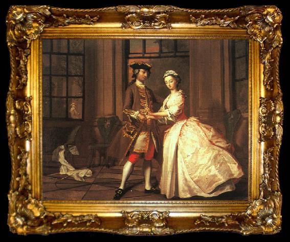 framed  HIGHMORE, Joseph Pamela and Mr. B in the Summer House, ta009-2